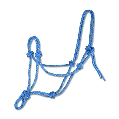 Abbildung von Waldhausen Knotenhalfter Azure Blue/Braun Vollblut