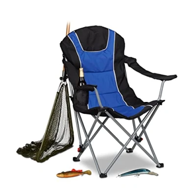 Abbildung von relaxdays Campingstuhl faltbar mit Polsterung