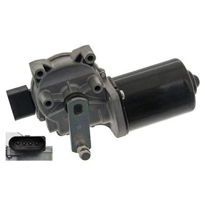 Abbildung von FEBI BILSTEIN 48671 Scheibenwischermotor 12 vorne für Linkslenker VOLKSWAGEN: Transporter 5 Kastenwagen, Bus, Multivan (7HM