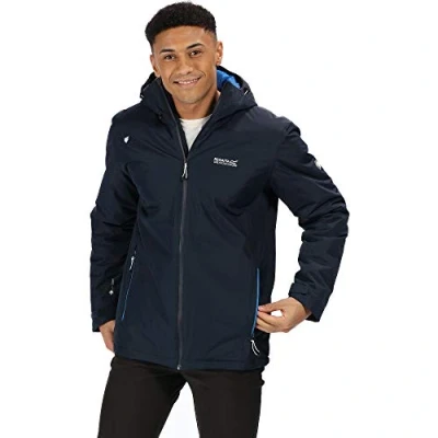 Abbildung von Regatta Herren Thornridge Ii Waterproof Thermo guard Insulated Hooded Outdoor Jacket Wasserdichte isolierte Jacke, Navy, 3XL EU