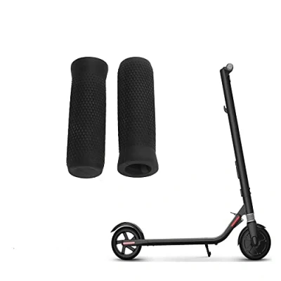 Abbildung von Fututech 2 Stück Lenkerabdeckung für Segway Ninebot E22 E25 E45 ES1 Schutzhülle Griff aus Silikon, langlebig, stoßfest, Zubehör Elektroroller, Ersatzteil (schwarz)
