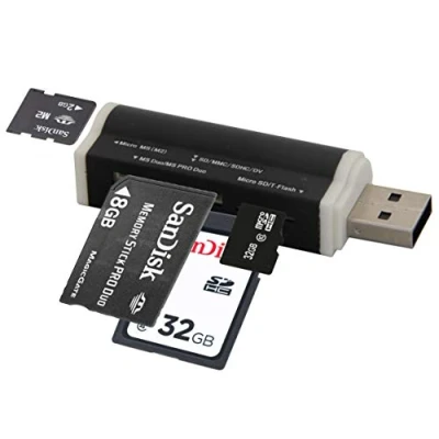 Abbildung von Wozinsky USB Kartenleser für SD/Micro SD/M2/M2PRODUO Multi Adapter Speicherkarte