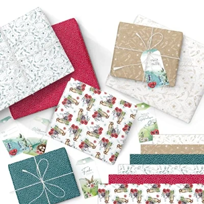 Abbildung von PAPIERDRACHEN Geschenkpapier Set 1 zu Ostern