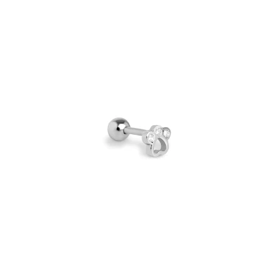 Abbildung von Singularu Suelto MINI PAW Einzelner Ohrring, Damen, Größe: One Size, Plata