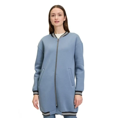 Abbildung von Amber &amp; June Ringel Kurzmantel, Damen, Größe: 42, Faded blue