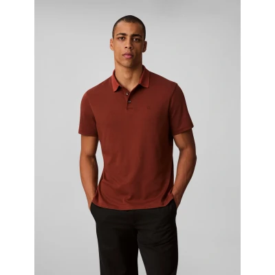 Abbildung von Calvin Klein Poloshirt SS SUPIMA CHEST EMB POLO Mit Rundhalsausschnitt