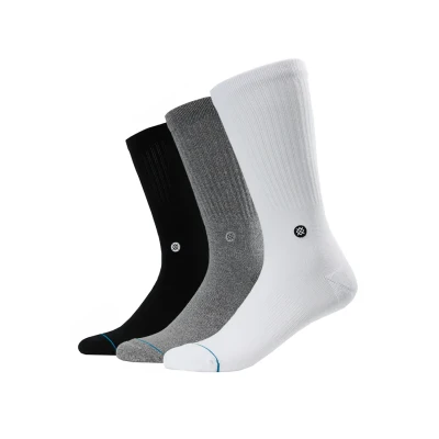 Abbildung von Stance ICON 3 PACK Socken, Größe: 38 42, White/grey/black