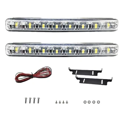 Abbildung von ONCCI LED Tagfahrlicht,12V 2 x Stück 8 Tagfahrlicht E4 R87 StvzO Tagfahrleuchten universal daylight
