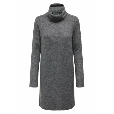 Abbildung von JdY Damen Jdyelanor L/S Cowlneck Dress KNT Noos Strickkleid, Dunkelgrau, S EU