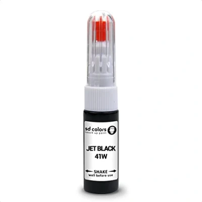 Abbildung von SD COLORS Jet Black 41 W Reparaturset für Mazda Reparaturstift, 20 ML, Kratzer, Chips, Farbcode W, Tiefschwarz