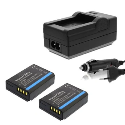 Abbildung von 2x Akku LP E10 mit Ladegerät für Canon EOS 1100D 1200D 1300D 2000D 4000D, Rebel T3 T5l T6, Kiss X50 X70 X80 ACCU 1020mAh Li ion