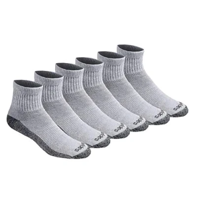 Abbildung von Dickies Herren Dri tech Moisture Control Quarter, Available in M XXL (6, 12, 18 Pairs) Socken, Grau (6 Paar), X Large (6er Pack)