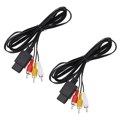 Abbildung von EMSea AV Videokabel Ersatzkabel Kompatibel mit Nintendo 64 N64 / Gamecube/SNES Kabel