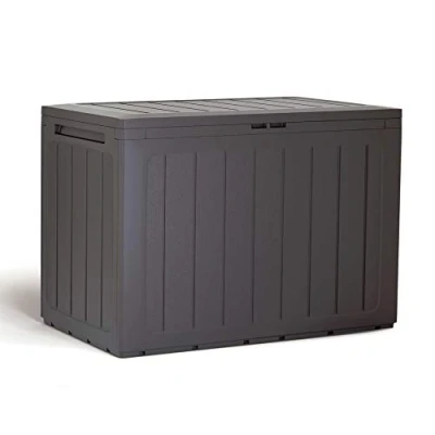 Abbildung von Gartenbaul 190 Liter Prosperplast Boardebox aus dunklem Ocker Kunststoff 78 x 43,3 55 cm