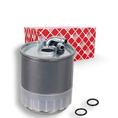 Abbildung von FEBI BILSTEIN 45165 Kraftstofffilter Leitungsfilter mit Dichtring MERCEDES BENZ: C Klasse T modell, Limousine, Sprinter 3.5 Kastenwagen