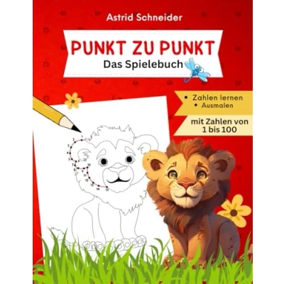 Abbildung von Das pädagogische Spielebuch „Punkt zu Punkt“: Kreative Beschäftigung, Zahlen verbinden und malen. spielerisch Zählen lernen bis 100. Perfekt als ... (&quot;Beschäftigungsbücher lernen&quot;)