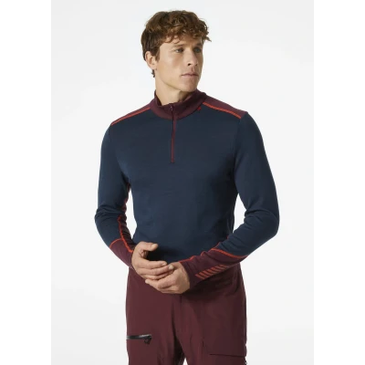 Abbildung von Helly Hansen Men Lifa Merino Midweight 1/2 Zip Midnight Größe S