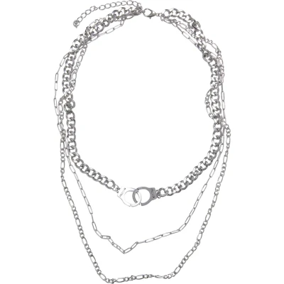 Abbildung von Urban Classics Saturn Layering Halskette, Größe: One Size, Silver