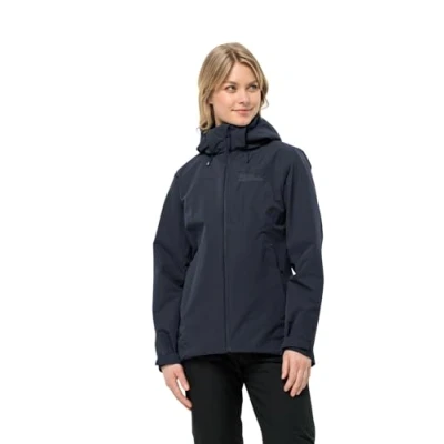 Abbildung von Jack Wolfskin Fernblick 2L W Regenjacke / wasserabweisende Jacke, Damen, Größe: XXL, Night blue
