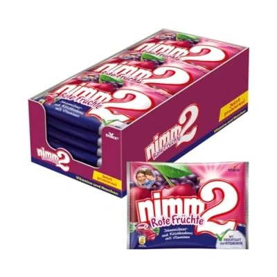 Abbildung von nimm2 Bonbons Rote Früchte 20 x 240g Gefüllte mit Fruchtsaft und Vitaminen