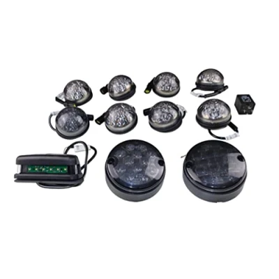 Abbildung von SERTPLAS Defender 10 Stück Led Scheinwerfer, Deluxe Rauchglas Leuchten, Blinker, Lampe Upgrade Light Kit Für Land Rover 1990 2016 90/110
