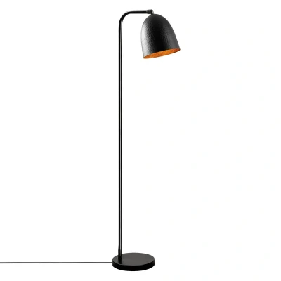 Abbildung von Glockenreflektor Stehleuchte Lectio H120 cm Metall Schwarz Menzzo