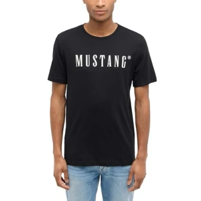 Abbildung von Mustang Tshirt print, Herren, Größe: 3XL, Schwarz