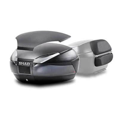Abbildung von SHAD Top Case SH48 Carbon Grau + Rückenlehne