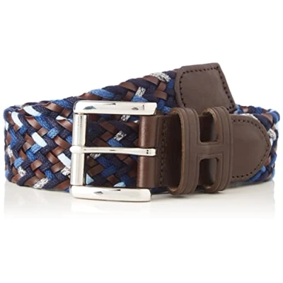 Abbildung von HACKETT LONDON Mens Plait Belt, 5AAMULTI Blue, 26