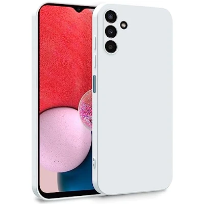 Abbildung von MyGadget Hülle für Samsung Galaxy A13 5G A04s Zweilagige Handyhülle mit Kameraschutz Cover Innenfutter &amp; Silikon außen Weiß