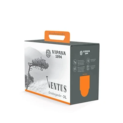 Abbildung von VENTUS Graubungunder (Pinot Gris) 2021 Bag in Box 3 Liter, von Hand gelesener trockener Weißwein (3l)