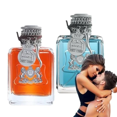 Abbildung von Jadoure Alpha Men Pheromonparfüm, Feromone Parfüm, Pheromon Eau de Cologne für Männer zieht Frauen an (Orange+Blue)