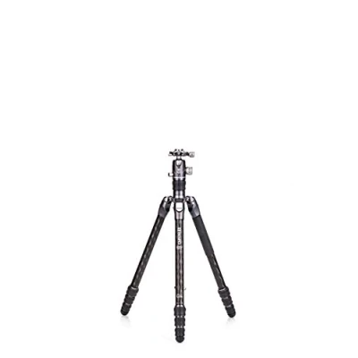 Abbildung von Benro Carbon Fibre Two Series Tripod/Monopod with VX25 Ballhead, 4 Leg Sections, Twist Locks, Padded Carrying Case (FRHN24CVX25) Max Height 169 cm