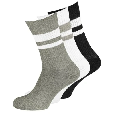 Abbildung von NUR DER 3PACK Socken, Herren, Größe: 39 42, Weiß grau schwarz