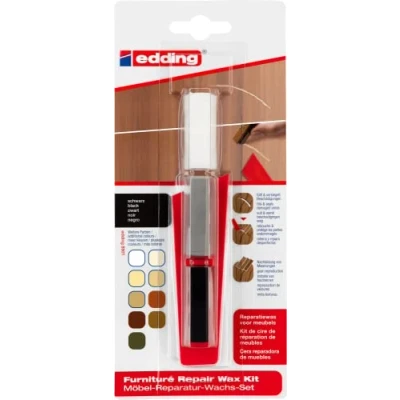 Abbildung von edding Marker 8901 Möbel Reparatur Wachs Set schwarz (3er Blister)