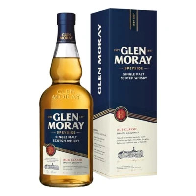 Abbildung von Glen Moray Elgin Classic Schottischer Single Malt Whisky aus der Speyside mit Geschenkverpackung 1 x 0,7 l