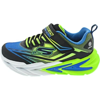 Abbildung von Skechers Flex Glow Ultra Schuhe, Blau, Schwarz, Limette, 31 EU