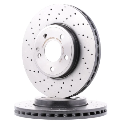 Abbildung von BREMBO COATED DISC LINE 09.B436.51 Bremsscheibe 295 28 5 gelocht/innenbel. beschichtet hochgekohlt mit Schrauben MERCEDES BENZ: B Klasse, CLA T modell