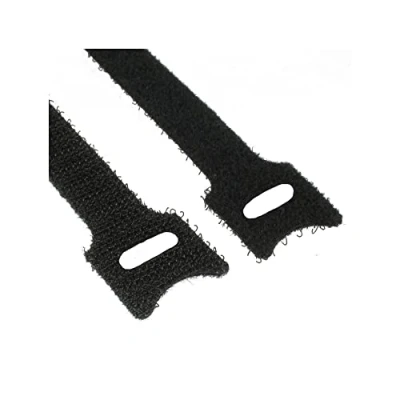 Abbildung von InLine Kabelbinder Klettverschluss schwarz [Länge 200mm, Breite 12mm, 10 Stück]
