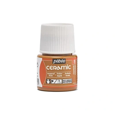 Abbildung von Pébéo Keramik Deckende Farbe für Terrakotta, und Fayence Flakon 45 ml Chamois