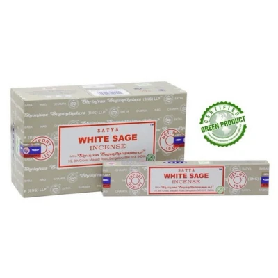 Abbildung von Satya Incense Räucherstäbchen Halter Sai Baba &quot;White Sage&quot; 15gr