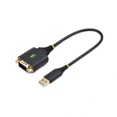 Abbildung von StarTech.com 30cm USB auf Seriell Adapter, COM Retention, FTDI, A zu DB9 Kabel, RS232, Wechselbare Schrauben/Muttern