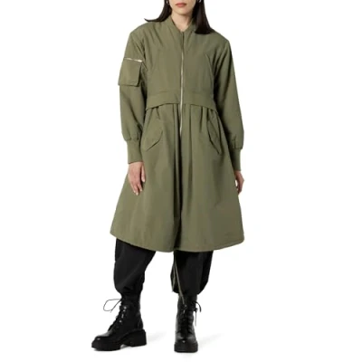 Abbildung von The Drop Bombermantel für Damen, Doppellagig, Martini Olive, L