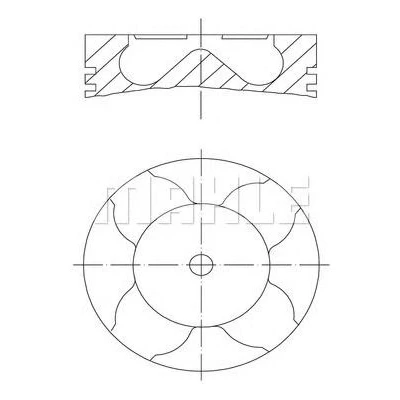 Abbildung von Kolben MAHLE 081 PI 00103 000