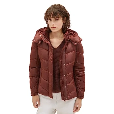 Abbildung von TOM Tailor Puffer Winterjacke, Damen, Größe: Medium, Raisin