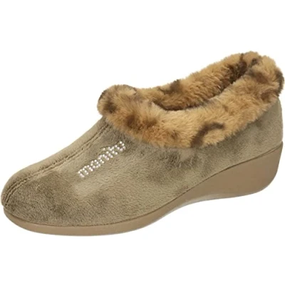 Abbildung von Manitu Hausschuh, Damen, Größe: 40, Beige Schuhe