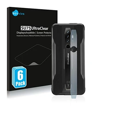 Abbildung von Savvies 6 Stück Schutzfolie für Blackview BV6300 Pro (NUR Kameraschutz) Displayschutz Folie Ultra Transparent