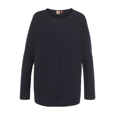Abbildung von BOSS ORANGE Strickpullover C_Faland mit Rundhalsausschnitt