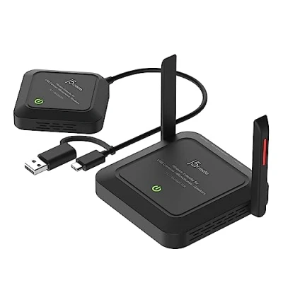 Abbildung von j5create Wireless Extender für USB Webcam/Mikrofone/Lautsprecher, funktioniert mit Windows und Mac, Nicht TV Maus/Tastatur (JVW120)