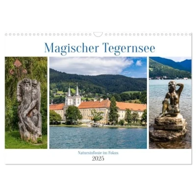 Abbildung von Magischer Tegernsee (Wandkalender 2025 DIN A3 quer), CALVENDO Monatskalender